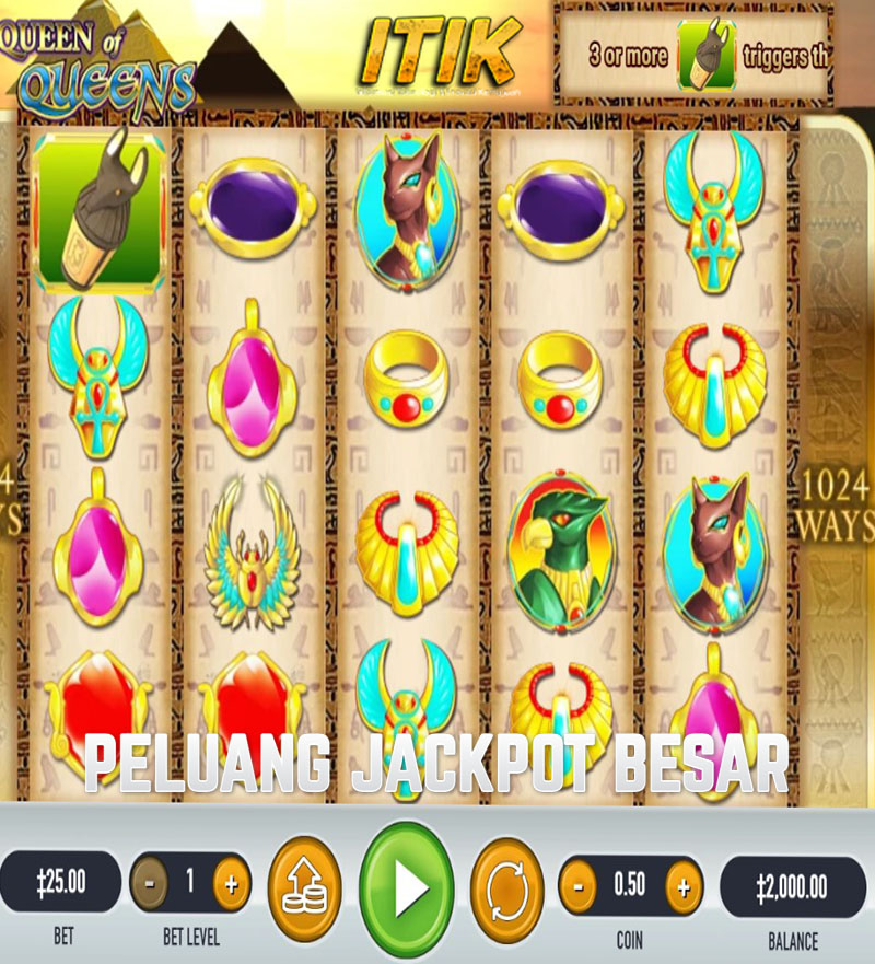 Misteri Piramida dan Jackpot di Slot Queen of Queens II