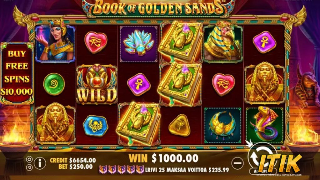 Slot Pulsa Book Of Golden Sands Petualangan Penuh Hadiah!