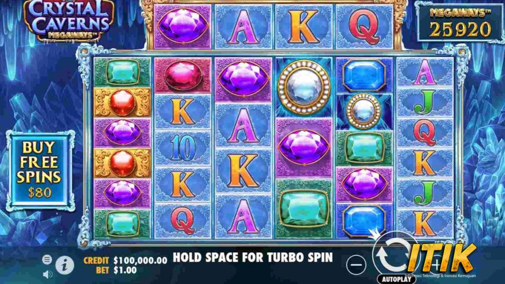 Platform Slot Online Kilau Seru Crystal Caverns Megaways!