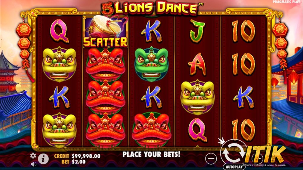 Angpao dari 5 Lions Dance? Main di Ruby8000 Sekarang!