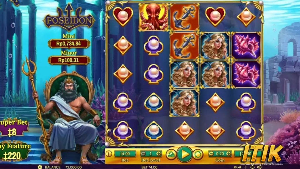 Poseidon Slot Tsunami Jackpot Menggiurkan di Ruby8000!