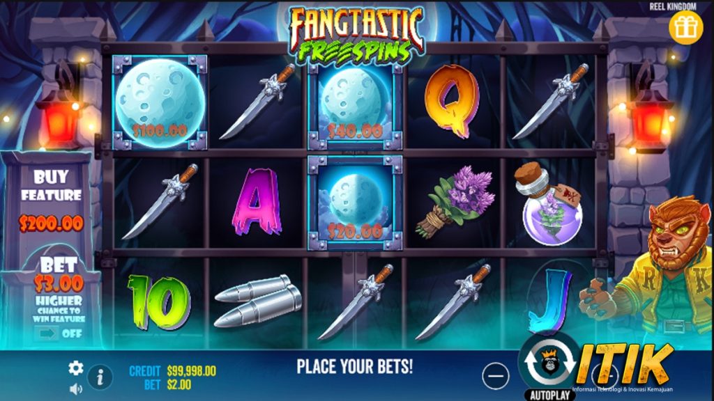 RUBY8000 Elemen Premium dalam Slot Fangtastic Freespins!